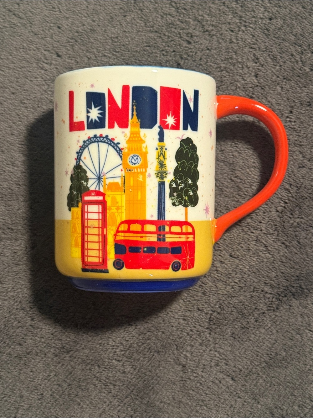 Anthropologie Daniella Manini London England Coffee Mug NWT